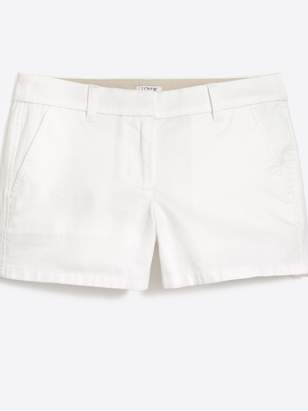 J. Crew Factory White Cotton Bermuda Shorts